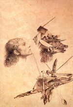 Параноические превращения лица Галы 1932 Параноические превращения лица Галы 1932